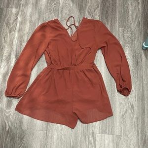 Dirty brown formal romper